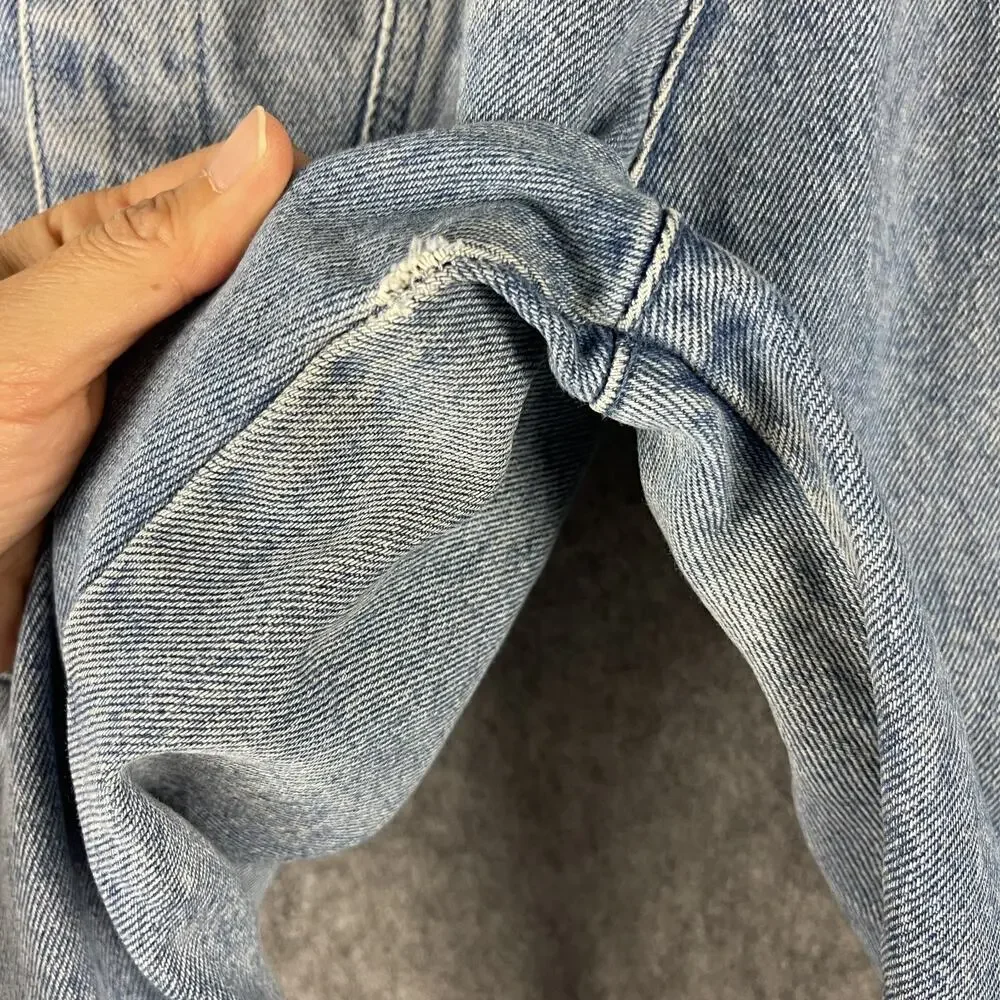 Isabel Marant Kerris Jeans Womens FR40 US8 Light Wash High Rise‎ Tapered FLAW
